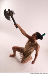 ANISE KNEELING POSE WITH AX 